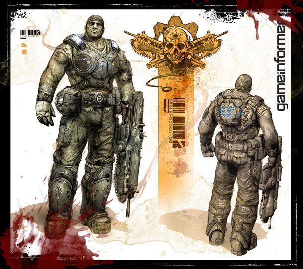 Gears Of War 3 Fichas De Personaje De Marcus Fenix Y De Anya Stroud