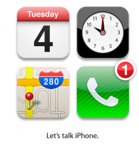 El 4 de Octubre se presenta el nuevo iPhone. Que empiece el hype.