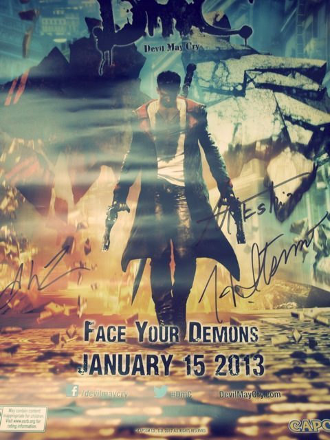 Poster firmado por los productores de DMC Poster firmado por los productores de DMC