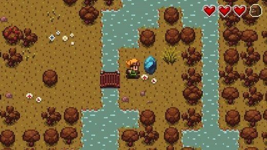 Así se ve un nivel de Evoland en 2D clásico...