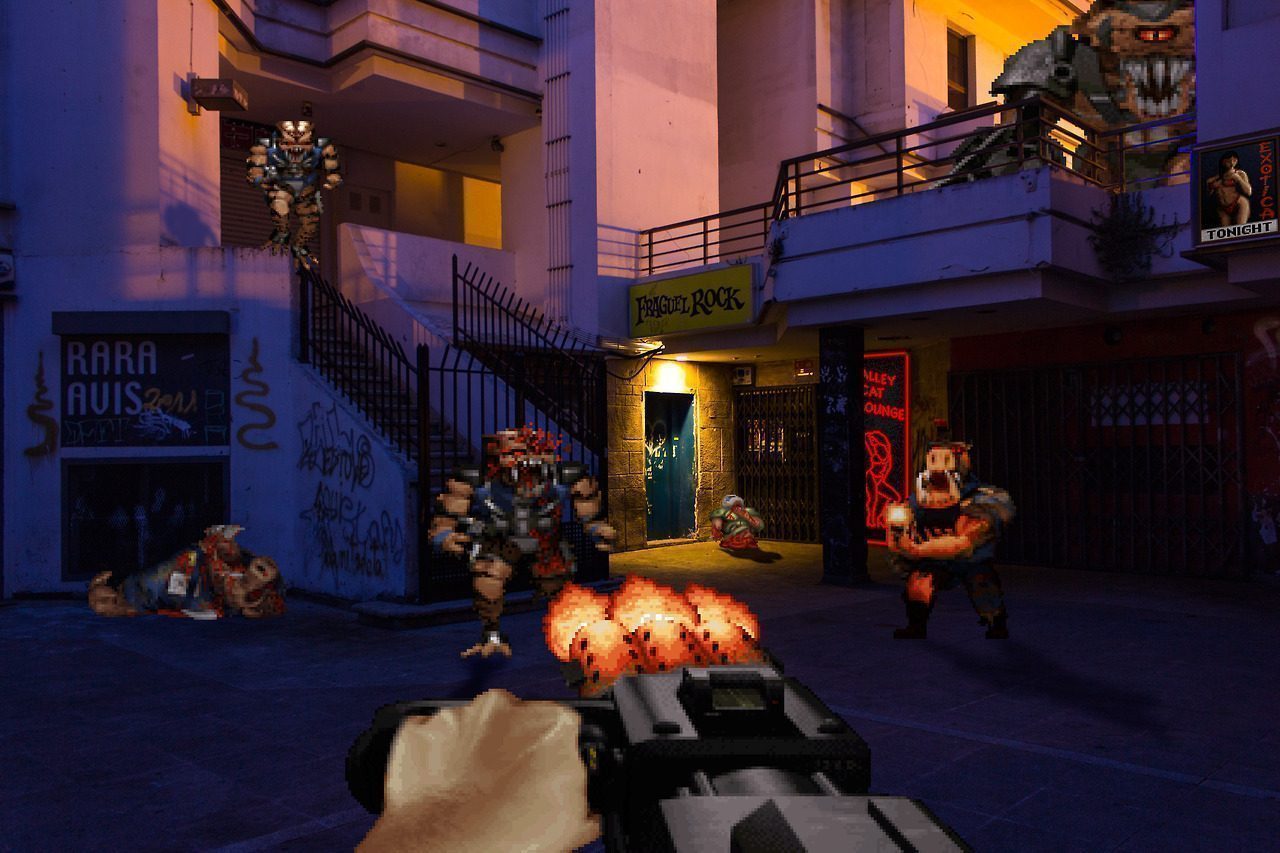 Real Bits - Duke Nukem 3D Nightlife District