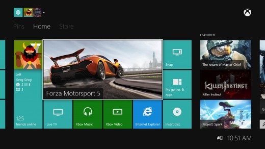 Actualización Xbox One