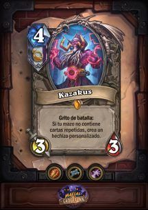 En la linea de la anterior. Se puede conseguir un buen hechizo tanto en mid como en late y puede tener cabida en mazos también de arquetipo Reno Jackson.