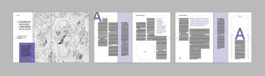 Diseño del texto de Angelique